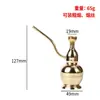 Narguilé de metal, design tradicional e criativo, cachimbo vintage, forno alquímico de latão, narguilé com filtro de água, narguilé de dupla finalidade