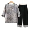 Camisa de Verano de la Abuela, Ropa de Verano para Mujeres Mayores, Tops de Nuevo Estilo 2026, Atuendo de Verano para Señora Mayor, Atuendo de Primavera para Mamá