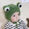 Gorro de bebé de invierno con bonito parche de astas, gorro de lana para bebé, gorro cálido de otoño e invierno para niños y niñas, gorro de punto con dibujos animados, tendencia