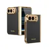 Adecuado para funda de teléfono iPhone Duo, bisagra central galvanizada, funda para pantalla plegable Apple con protector de pantalla integrado y cubierta protectora a prueba de caídas