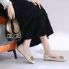 Zapatos Planos de Estilo Niche de Moda Brisa Suave de Noche Nuevos para Primavera 2026 Mocasines de Cuero Suave Suela Suave Zapatos para Mujer