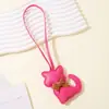 Bolso Colgante Creativo Nuevo de Piel Sintética Gatito con Lazo, Encanto de Bolso de Animalito de Dibujos Animados Lindo para Mujeres