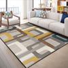 Alfombra nórdica simple abstracta para sala de estar, moderna y sencilla alfombra europea para mesa de centro, dormitorio, mesita de noche, modelo de habitación, lavado sucio