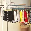 Pijama de Verão Aleatório Feminino, Conjunto de Uma Peça com Top de Manga Curta e Shorts, Estilo Fino, Estoque de Verão para Mulheres Jovens, Calça de Casa Elástica