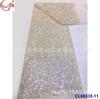 Tecido de lantejoulas com criptografia multicolor 3MM tecido totalmente bordado vestido de noiva vestido presente tecido para vestuário fábrica atacado