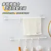 Gancho para Vara Telescópica, Gancho de Armazenamento para Armário de Cozinha Sem Furos, Prateleira Multifuncional para Armazenamento de Banheiro