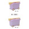 Caja de almacenamiento Sun Xiaomei de plástico con dibujos animados para juguetes de empuje manual, resistente a caídas, con polea y tapa, para guardar ropa infantil.