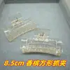 Pinza Grande Transparente de Plástico con Lazo Grande para Agarrar Cabello Trasero Disco para el Cabello Accesorios de Material para Peinado de Cabeza Accesorios para Mujeres