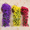 Enredaderas Decorativas de Flores Artificiales, Orquídeas Colgantes Simuladas para Pared, Flores para Cestas Colgantes, Flores de Seda, Enredaderas de Flores, Varios Tamaños, Venta al por Mayor de Fabricantes