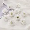 Flor de rosa artificial para manualidades decoración de corona de muñeca accesorios de rosa arreglo de boda cabeza de flor de rosa