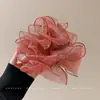 Goma de pelo grande estilo coreano para mujer, alta elasticidad, banda elástica para el pelo duradera, accesorio para el pelo de encaje de alta gama, venta al por mayor