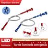 Magnético com luz com garra barra de ferro metal gancho dobrável captador haste de sucção haste de sucção haste de sucção haste de sucção haste magnética