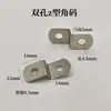 Tablero trasero para marco de fotos pieza de conexión de fijación ángulo trapezoidal de soporte fijación de marco interior y exterior doble agujero pieza de presión en forma de Z accesorios de ferretería para marcos de fotos