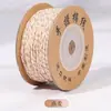 Estilo tibetano hilo de algodón frotado a mano Wengwan hilo Semilla de Bodhi Luna Estrella Semilla de Fruta de la Pasión Cuerda para ensartar cuentas budistas Cuerda para enrollar borlas Cuerda para tejer