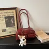Diseño de nicho coreano bolso Boston moderno simple bolso de axila capacidad grande multibolsillo bolso de hombro casual