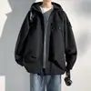 Liquidação de jaquetas corta-vento masculinas, roupas de trabalho, jaquetas casuais largas para atividades ao ar livre, roupas da moda para trilha e atividades ao ar livre