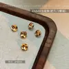 Arte de Uñas 2025 Nuevo Estilo Maillard Fondo Puntiagudo Diamante Celebridad de Internet Estilo Caliente Otoño e Invierno Cuadrado Grueso Color Rojo Café Diamante Estéreo Joyería para Uñas