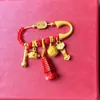 Llavero de metal chapado estilo chino antiestrés con patrón auspicioso, simbolizando el éxito en los exámenes y atrayendo riqueza y bendiciones, exclusivamente para ventas transfronterizas