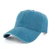 Boné de Baseball de Algodão Lavado com Bordado Transfronteiriço e Personalização de Logotipo Impresso, Boné de Baseball Vintage de Brim Europeu e Americano para Verão Atacado