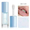 Gloss Labial Hidratante Transfronteiriço, Óleo Labial Mermaid Cintilante, Cuidado Labial Colorido Hidratante e Hidratante, Gloss Labial de Cristal