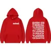 Sudadera con Estampado de Letras Rapper Melendi Jardin Con Enanitos para Hombre y Mujer Retro Hip-Hop
