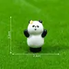 Figuras de Panda de Bambú Lindas para Paisajes en Miniatura, Accesorios para Decoración DIY de Casa de Muñecas, Adornos de Escritorio Mini