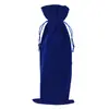 Nueva Bolsa de Terciopelo para Botella de Vino Empaque de Champán Almacenamiento Bolsa de Regalo Empaque de Terciopelo para Botella de Vino Almacenamiento Bolsillo con Cordón
