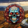 Apanhador de Sol de Acrílico de Halloween Aranha Abóbora Morcego Decoração de Jardim Pingente Atacado em Estoque