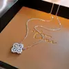 Colar de Gato com Laço Rosa Delicado Luxo Acessível Design de Nicho Corrente para Clavícula Joia Feminina de Alta Qualidade