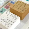 Notas Adhesivas Cuadradas Pequeñas Extra Gruesas, Papel de Nota No Adhesivo, Papel de Borrador en Blanco, Bloc de Notas Cuadrado Desgarrable