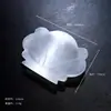 Ornamento de tigela redonda de gesso translúcido natural marroquino, coleção de tigelas de desmagnetização e purificação de gesso, acessório de recipiente de tigela de desmagnetização