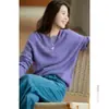 Ropa Única / [Cuello en V / Cuello Redondo / Cárdigan] ¡Enorme! Tejido cepillado de cachemira + lana + seda de 28 hilos