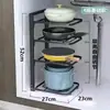 Estante de Almacenamiento de Cocina Estante para Ollas Organizador de Utensilios Estante de Almacenamiento debajo del Fregadero Partición Interna para Gabinete Doméstico Multicapa