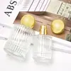 Botella dispensadora de perfume con tapa de rosca y tapa de bola, Botella de perfume de vidrio 30/50 ml, Botella dispensadora de muestras de perfume, Fragancia creativa