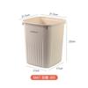 Cubo de basura cuadrado simple, creativo, para el hogar, el dormitorio, la cocina, el inodoro, de plástico, grande, grueso, para almacenamiento