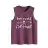 Seja Real Não Perfeito Amazon Wish Site Independente Casual Simples Feminino Soltinho Colete de Verão