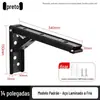 Suporte dobrável de aço inoxidável 304 Prateleira de armazenamento de parede Suporte triangular reto Top-up Suporte laminar Suporte de divisória