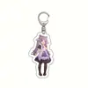 En stock Accesorio de anime Yuanshen llavero acrílico versión maid Keli pimonqin Barbara colgante para juego móvil