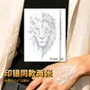 Pegatinas de tatuaje de león geométrico con lámina plateada, modernas y elegantes, impermeables y duraderas, adecuadas para hombres y mujeres, perfectas para el dorso de la mano o el brazo, un diseño genial y audaz