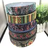 Fita de Poliéster a Pronta Entrega do Fabricante, Cinto Estampado Estilo Étnico, Cinto de Lona, Alça de Bolsa, Acessórios Decorativos para Sapatos e Chapéus