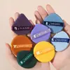 Esponja Redonda de Maquillaje de Doble Uso Seco y Húmedo Sabor Fresa Sin Látex Borla de Polvo Suave Herramienta de Belleza Que No Atrapa el Polvo