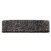Faixa de Cabeça Estampada de Leopardo para Verão Europeia e Americana Fitness Faixa Elástica de Cabeça Yoga Faixa Absorvente de Suor Lenço de Cabeça Antiderrapante Transfronteiriço da Amazon