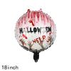 Comercio Exterior Globos de Película de Aluminio de Halloween de 18 Pulgadas Sudamérica Día de Todos los Santos Decoración de Fiesta Globos de Ambiente Festivo
