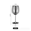 Copa de vino de acero inoxidable 304 de capa única de 500 ml, copa de vino tipo barril de gran capacidad colorida, resistente a caídas, con recubrimiento de cobre