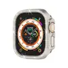 Para Apple Watch Apple iWatch9 Geração S10 Fileira Única Diamante PC Galvanizado Oco Capa Protetora 46