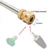 Conector rápido de 1/4 para hidrolavadora a pistola pulverizadora, adaptador de bayoneta de 1/4 para pistola de pulverización, conector de desconexión rápida de 1/4