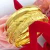 Loja Dourada Mesmo Estilo Céu Estrelado Dragão e Fênix Pulseira Aberta para Mulheres, Cor Duradoura, Joia Pulseira Versátil da Moda Atacado
