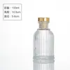 Botella de Aromaterapia Romana de 50 ml Botella Difusora de Vidrio Botella de Relleno de Aceite Esencial de Perfume Botella Vacía de Aromaterapia Botella de Aromaterapia con Raya Vertical