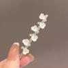 Novo Leque de Strass com Borla Antiga Presilha Lateral Bico de Pato Alto Senso Elegante Leque Grampo de Cabelo Elegante Headwear Cheongsam
