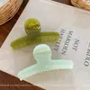 Pasador de Pelo Curvo Geométrico Texturizado de Colores Nuevos de Luofu Meng, Pasador de Moda y Sencillo, Pinza de Tiburón Accesorio para el Cabello para Mujeres